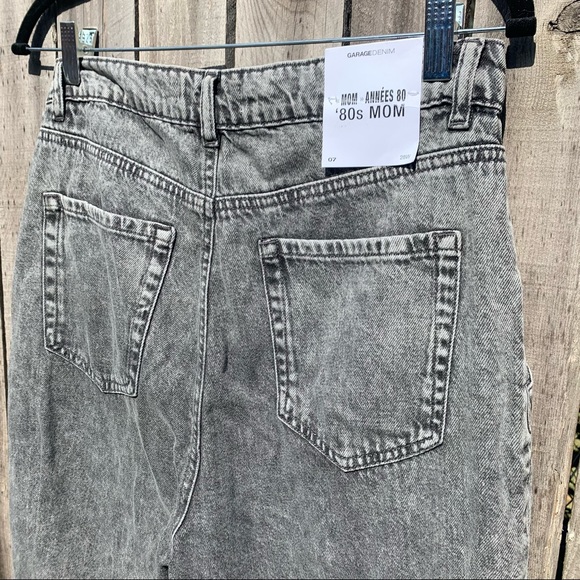 Garage 80s Mom Jeans - Gray SZ 28 - Picture 3 of 6